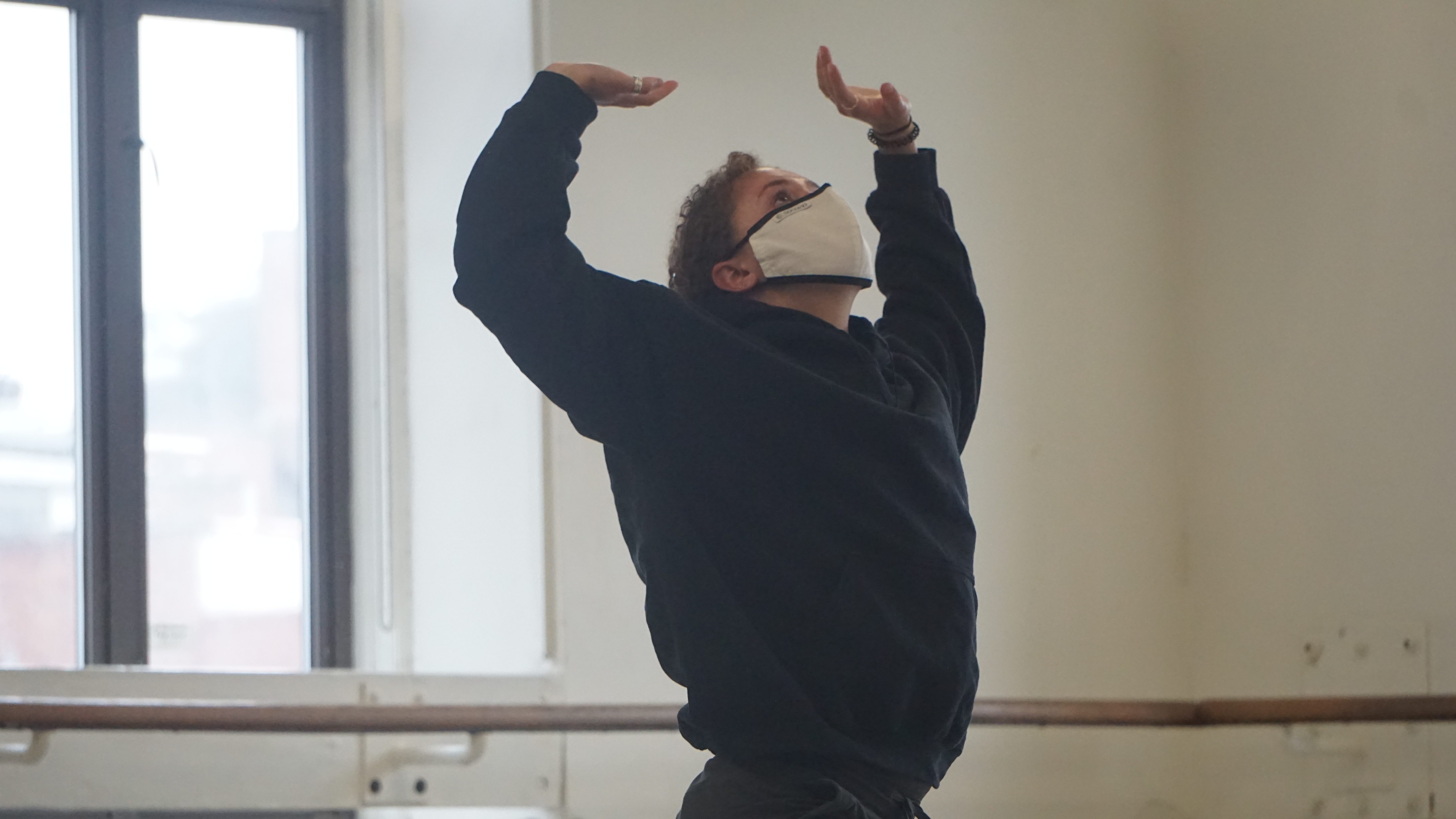 A picture of Ashlynn DeGeorge dancing