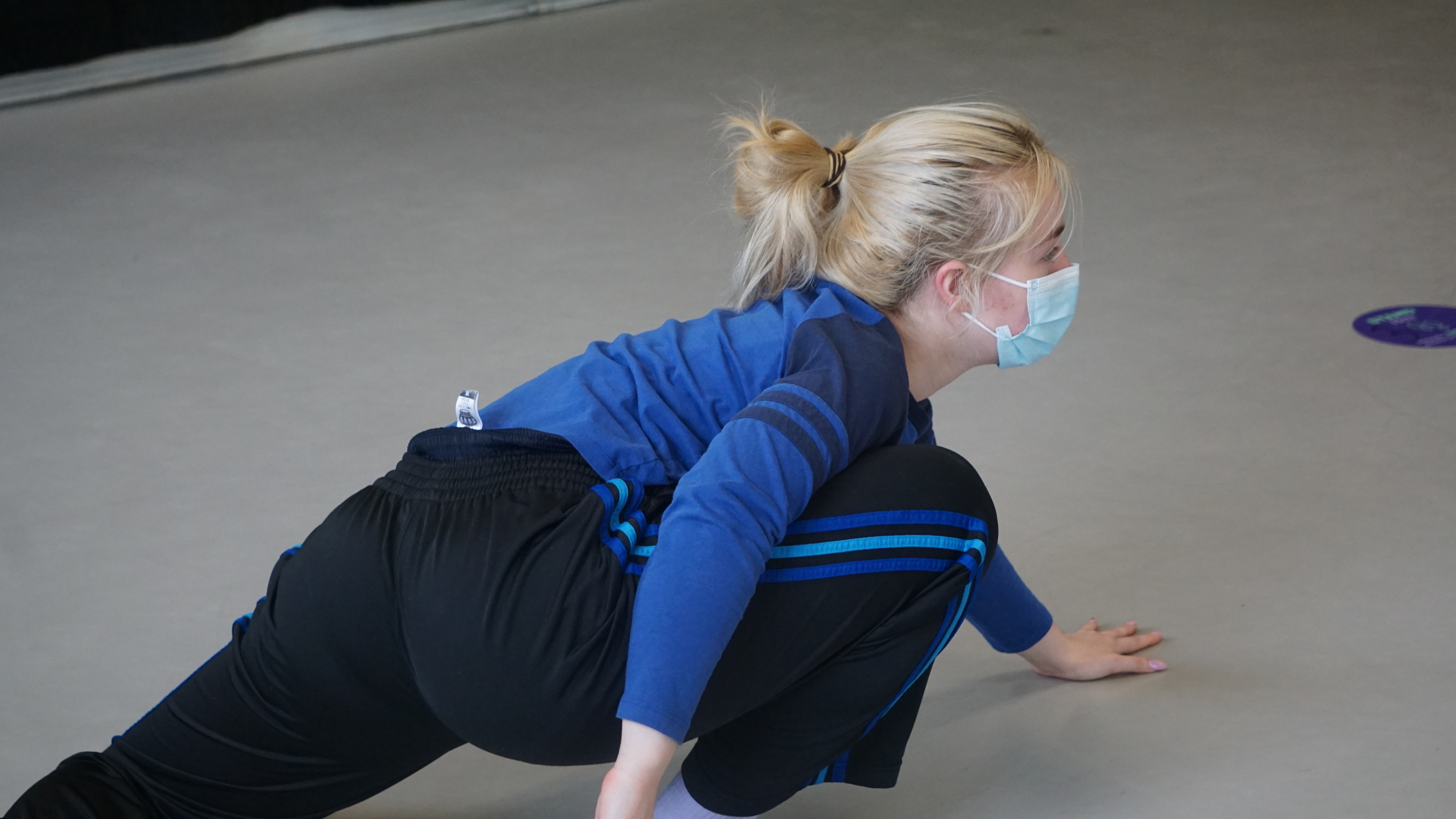 A picture of Claudia Schuman dancing