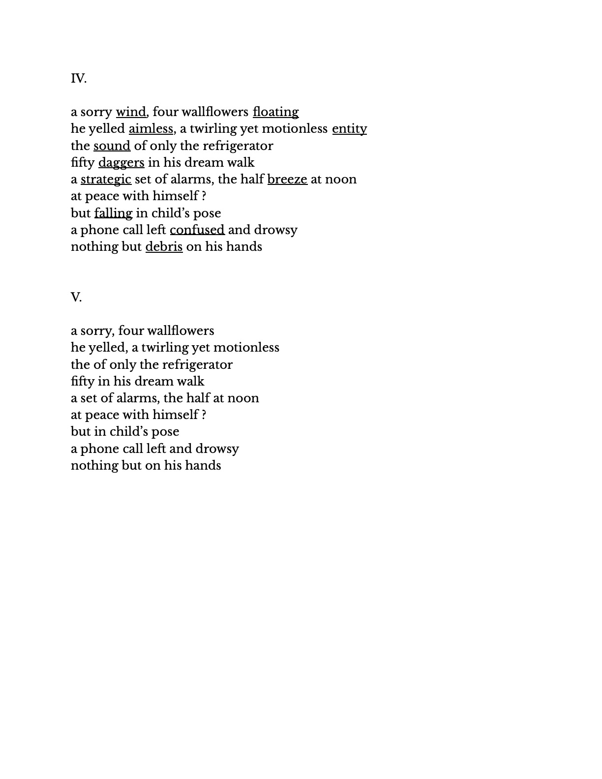 Henry Leef's Strikethrough Score