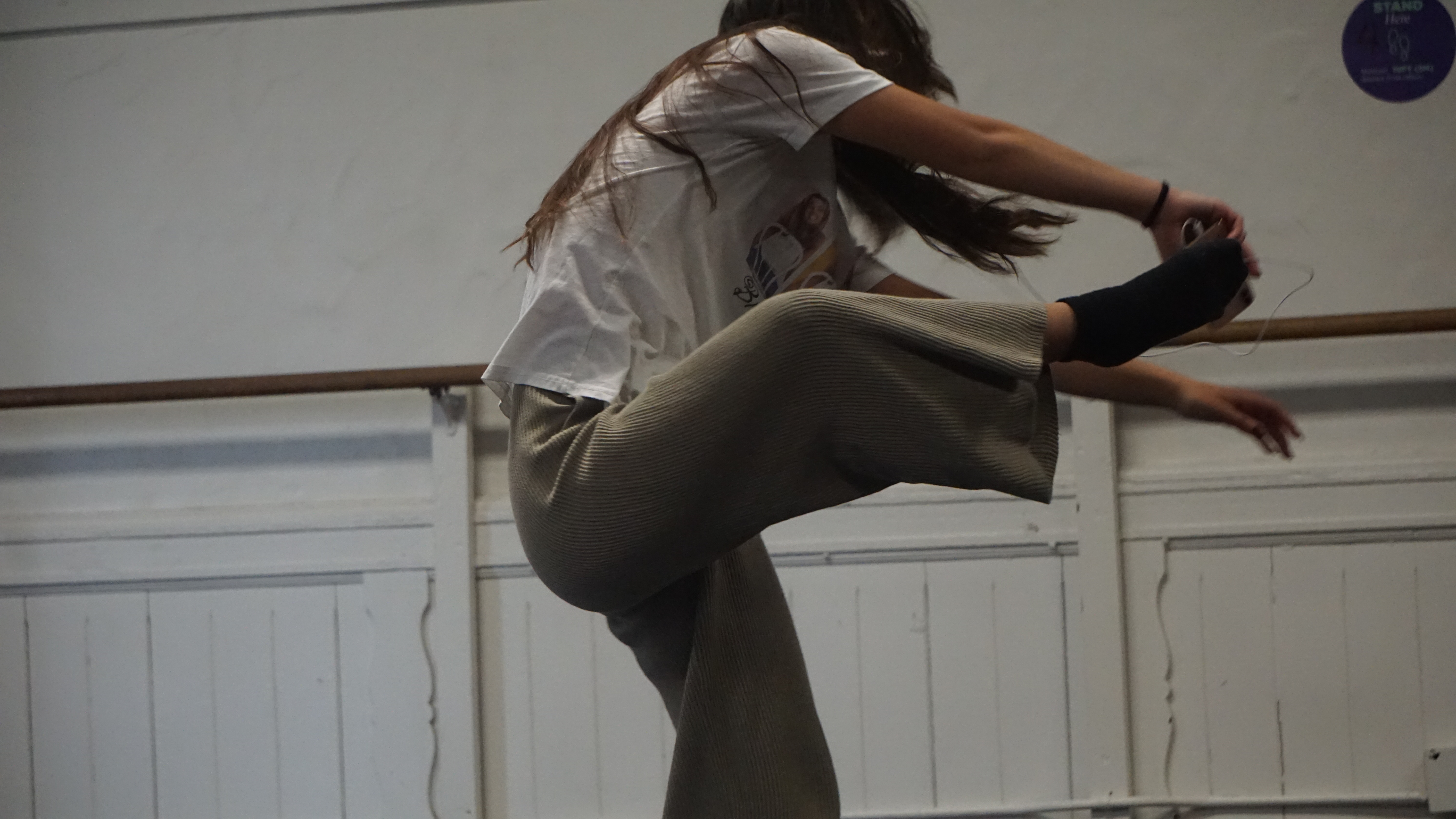 A picture of Julia DiP dancing