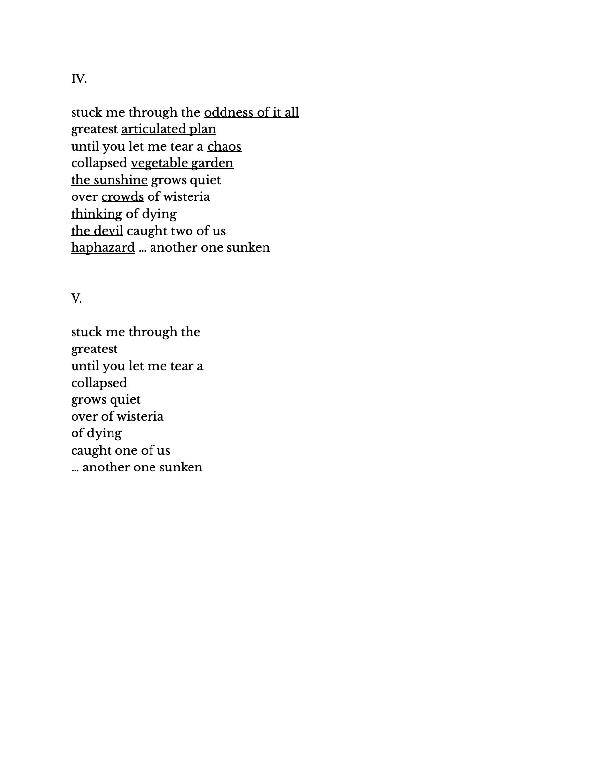 Louisa Miller's Strikethrough Score