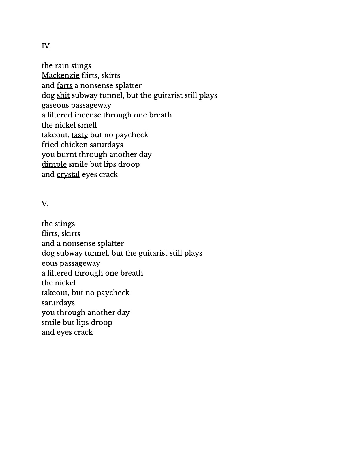 Miabella Gonzalez's Strikethrough Score