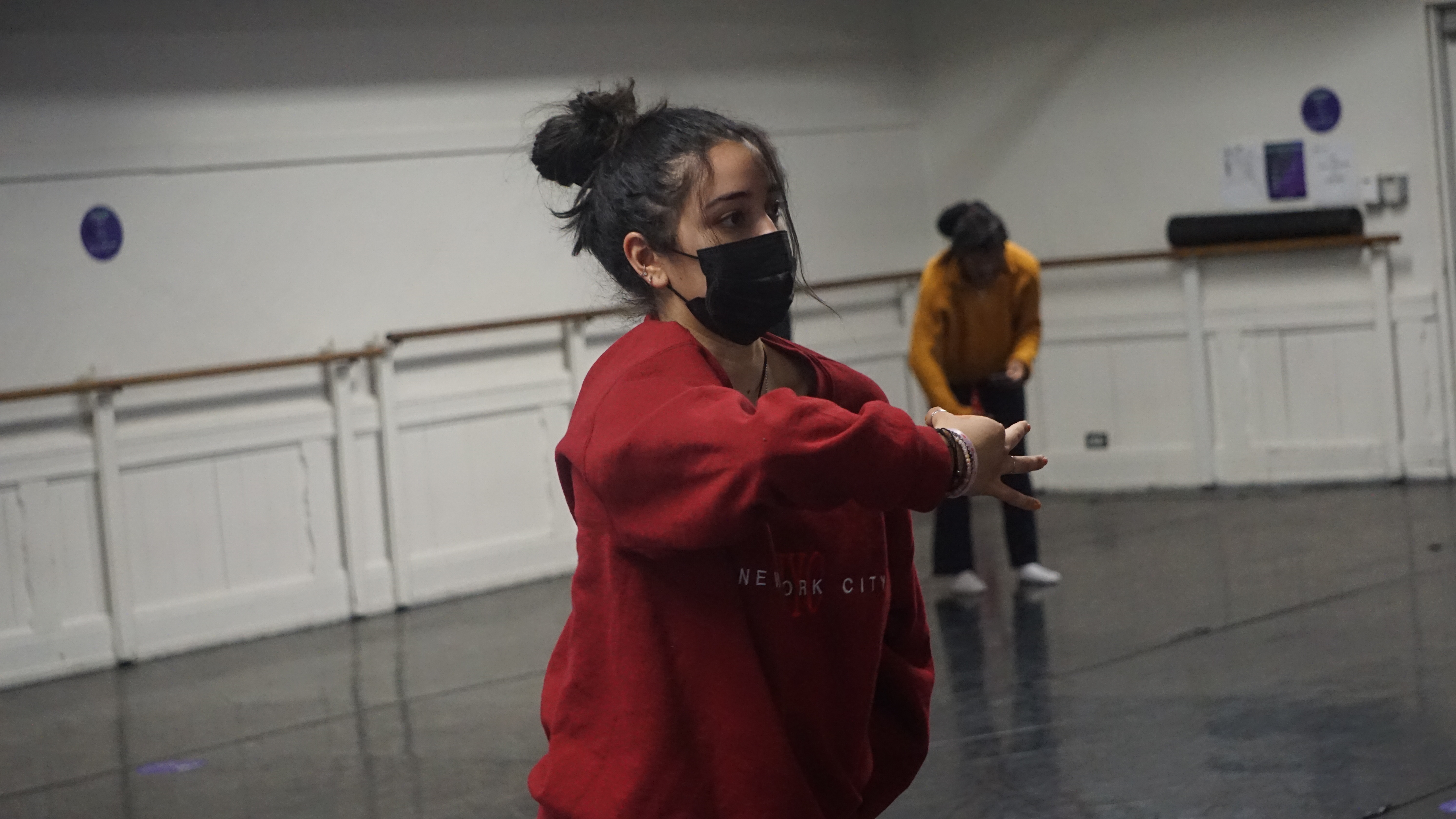 A picture of Miabella Gonzalez dancing