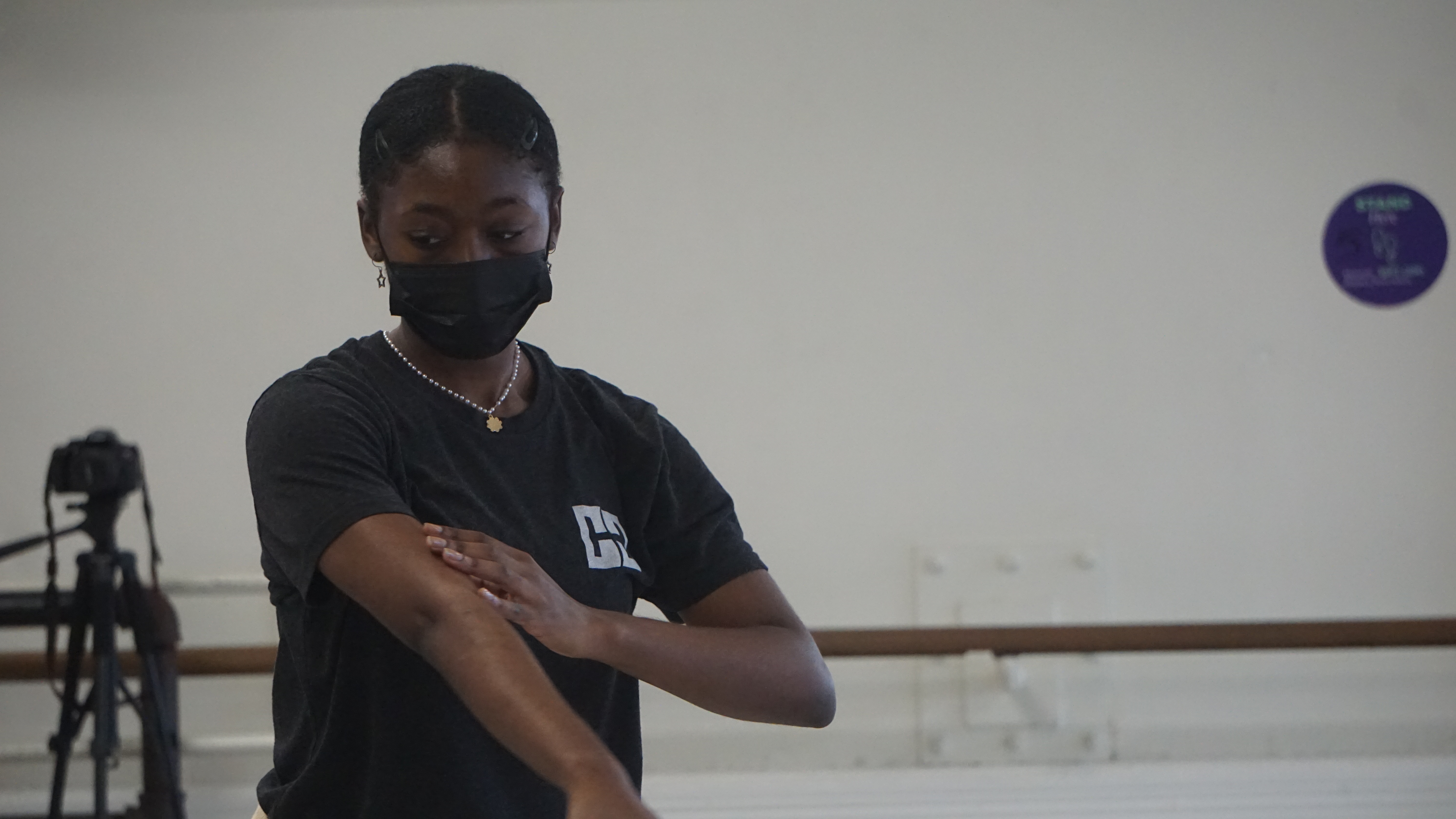 A picture of Nhyira Asante dancing