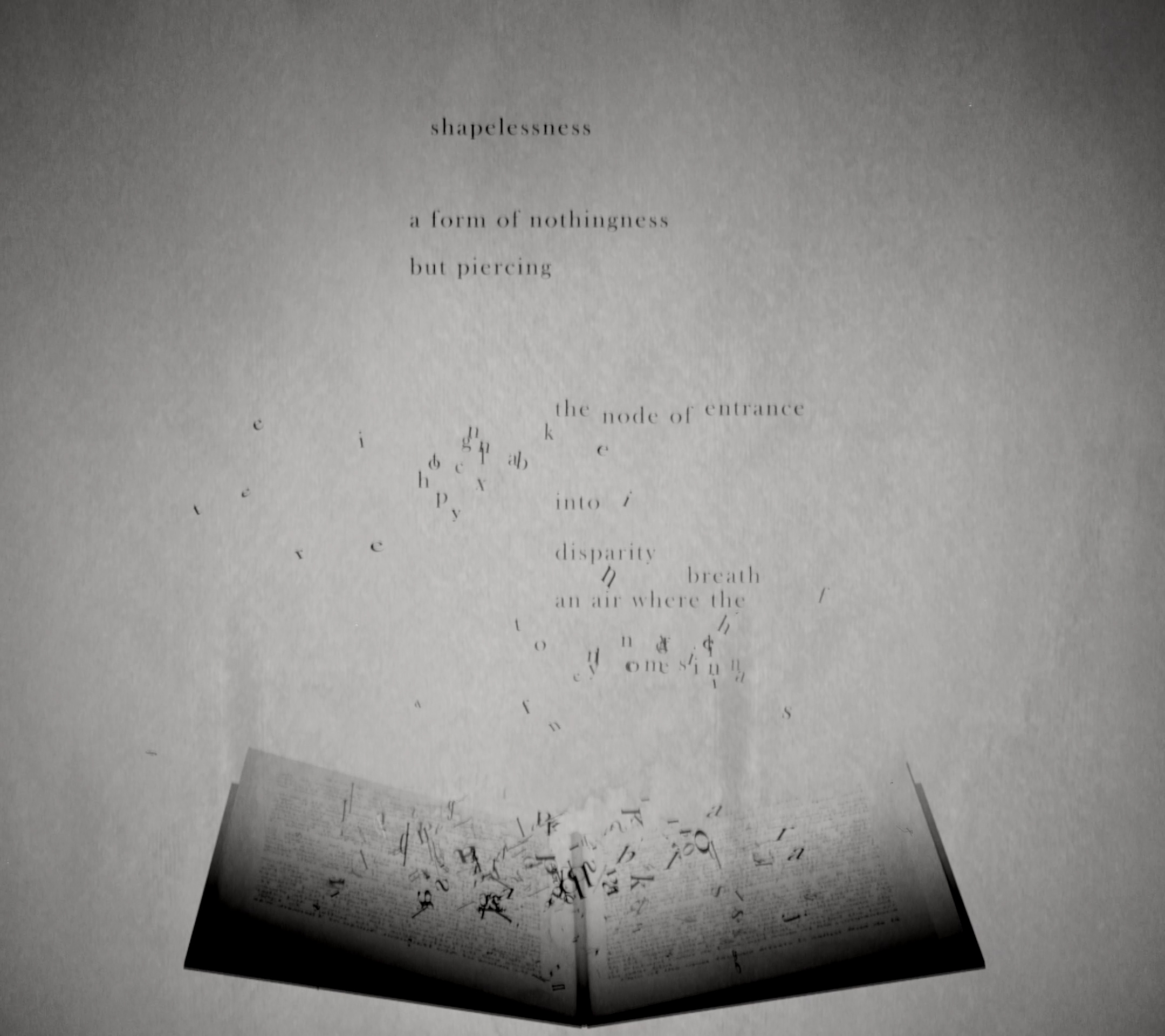 Illustration of a book with letters coming out of it